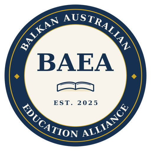 Balkan Australian Education Alliance emblem